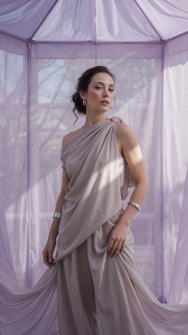 Lavender fashion editorial